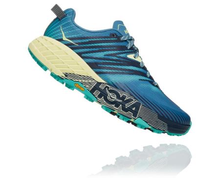 Hoka One One Speedgoat 4 - Bocanci Munte Dama Albastri / Verzi | RO-ly9pNDV